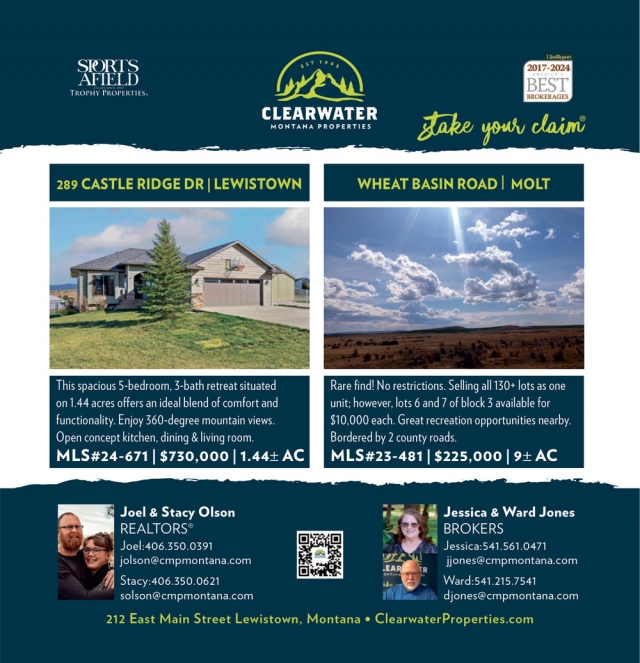 289 Castle Ridge Dr - Lewistown, Clearwater Montana Properties, Lewistown, MT