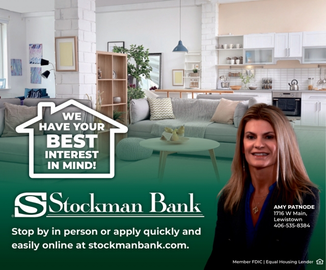 Stop by In Person or Apply Quickly and Easily Online Stockman Bank, Amy Patnode - Stockman Bank, Lewistown, MT