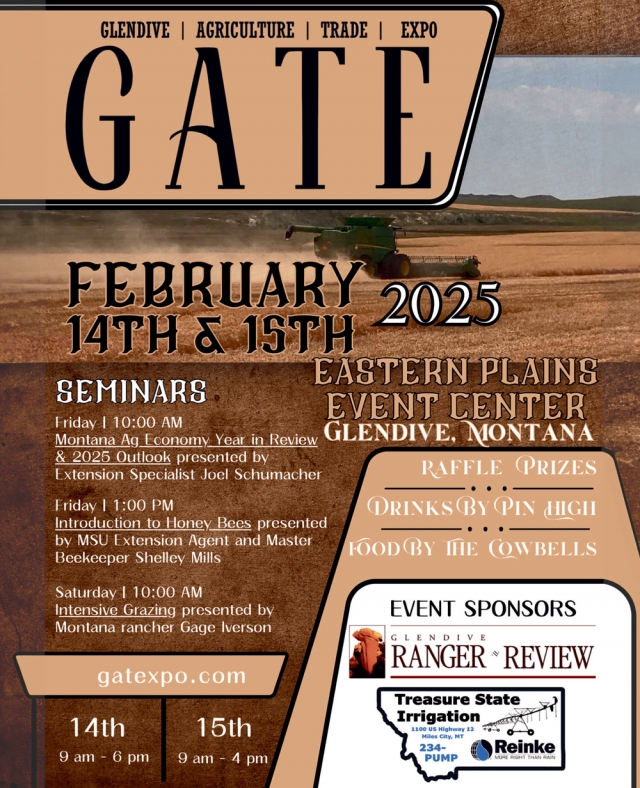 GATE Event, GATE Glendive Agriculture Trade Expo (February 14 & 15, 2025)