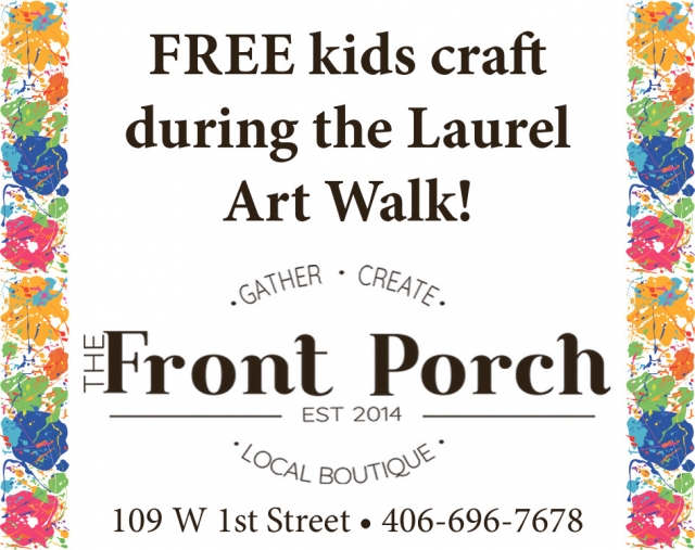Free Kids Craft During the Laurel Art Walk!, The Front Porch