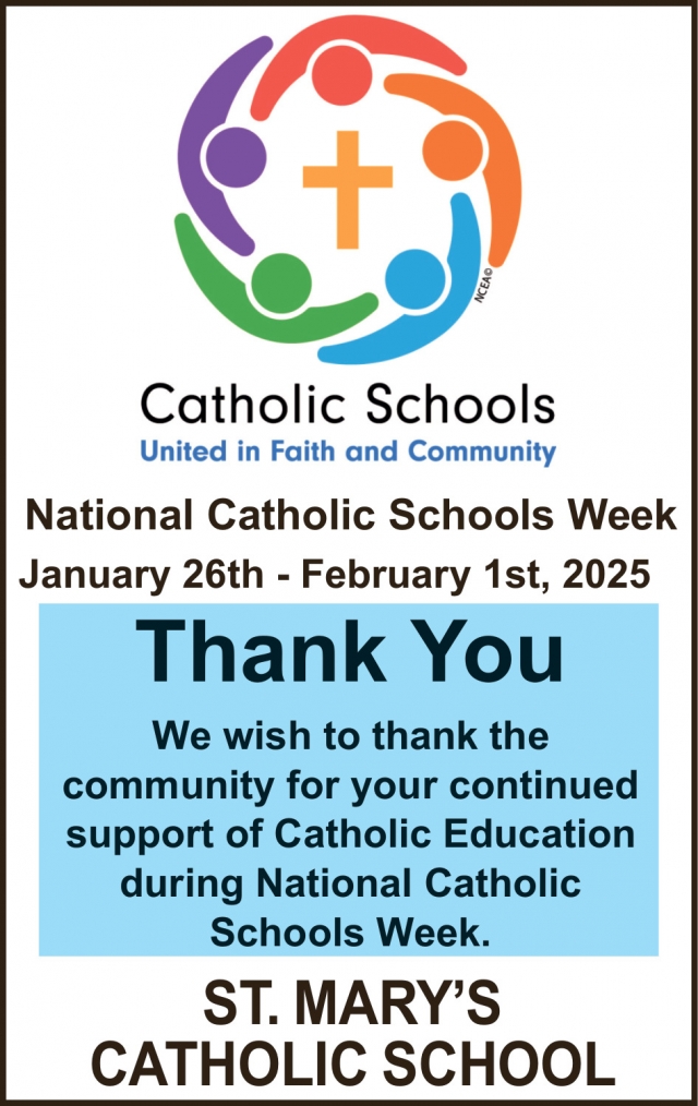 National Catholic Schools Week, St. Mary's Catholic School, Livingston, MT