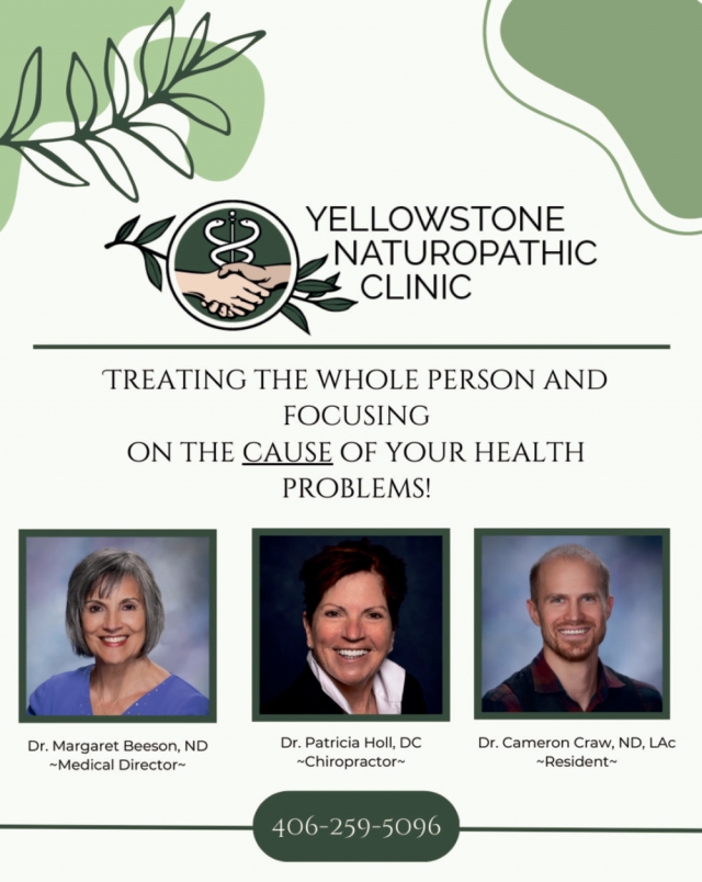 Treating the Whole Person and Focusing on The Cause of Your Health Problems!, Yellowstone Naturopathic Clinic