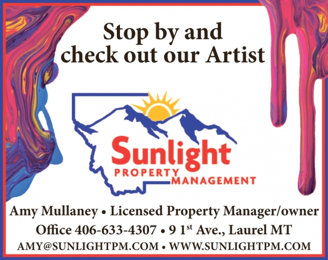 Stop by And Check out Our Artist, Sunlight Property Management
