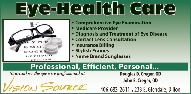 Eye-Health Care, Vision Source - Dillon, Dillon, MT