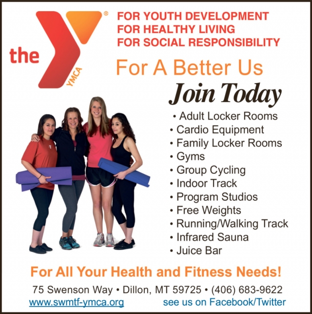 For All Your Health and Fitness Needs!, YMCA Dillon, Dillon, MT