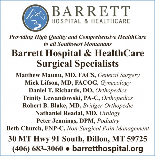 Barrett Hospital & Healthcare, Barrett Hospital & Healthcare, Dillon, MT