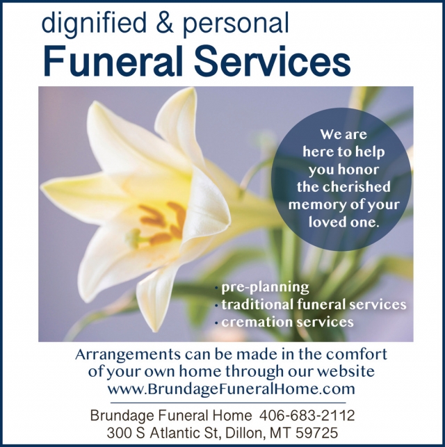 Funeral Services, Brundage Funeral Home