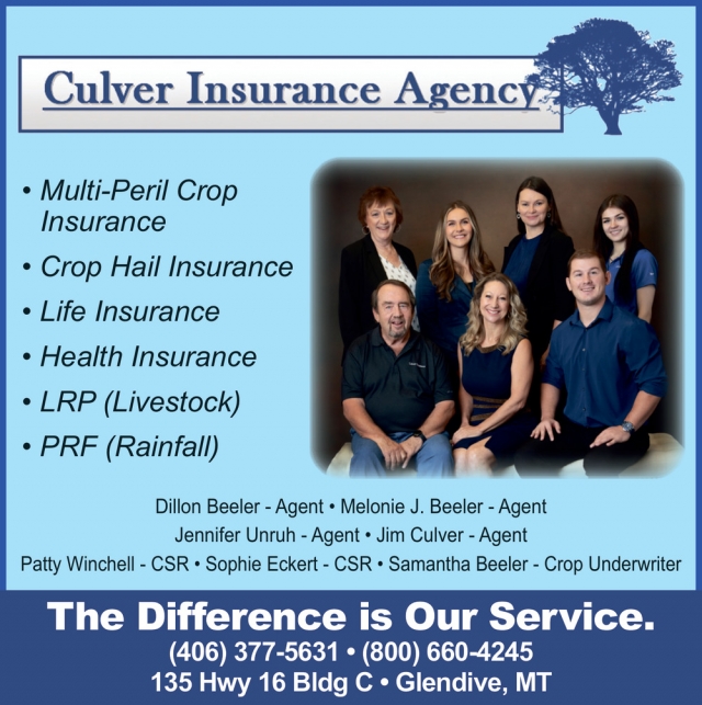 Crop Hail Insurance, Culver Insurance