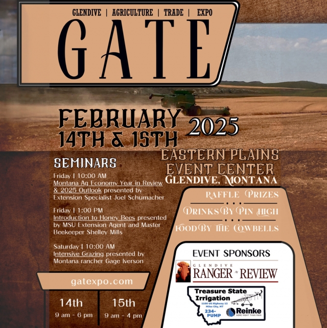 GATE Event, GATE Glendive Agriculture Trade Expo (February 14 & 15, 2025), Glendive, MT