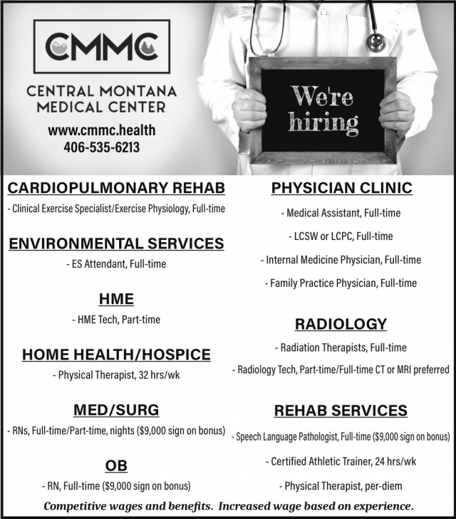 Cardiopulmonary Rehab, Central Montana Medical Center, Lewistown, MT