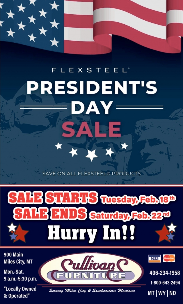 President's Day Sale, Sullivans Furniture