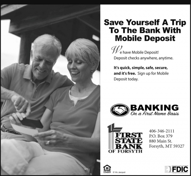 Banking on A First Name Basis, First State Bank of Forsyth, Forsyth, MT