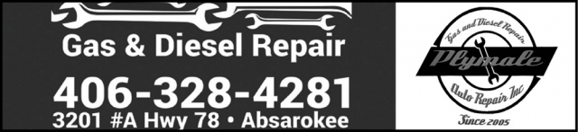 Gas & Diesel Repair, Plymale Auto Repair, Absarokee, MT