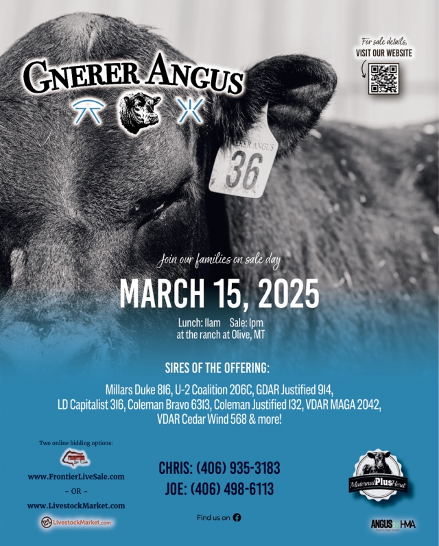 Join Our Families on Sale Day, Gnerer Angus