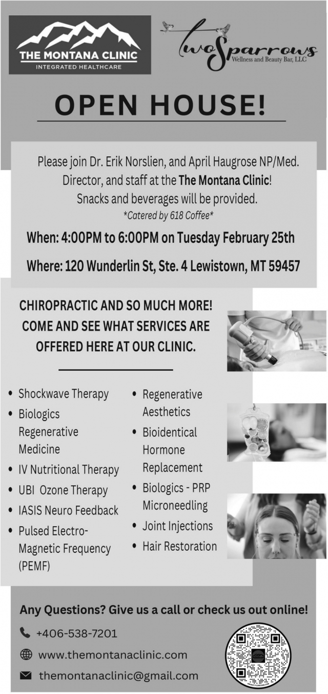 Chiropractic and So Much More!, The Montana Clinic - Dr. Erik Norslien, Lewistown, MT