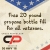 Gree 20 Pound Propane Bottle Fill for All Veterans