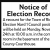 Notice of Election Recount