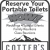 Reserve Your Portable Toilets