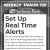 Set up Real Time Alerts