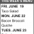 This Week's Menu