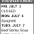 This Week's Menu