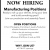 Manufacturing Position