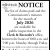 Public Notice Available Now