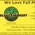We Love Fall Planting