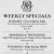 Weekkly Specials