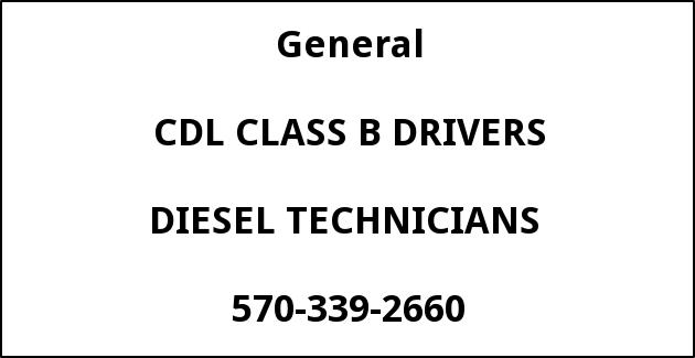 CDL Class B Driver