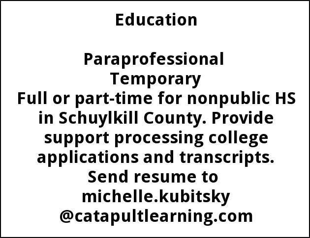 Paraprofessional Full Or Part Time