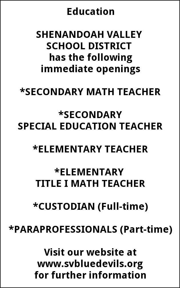 Secondary Math Teacher - Special Education Teacher