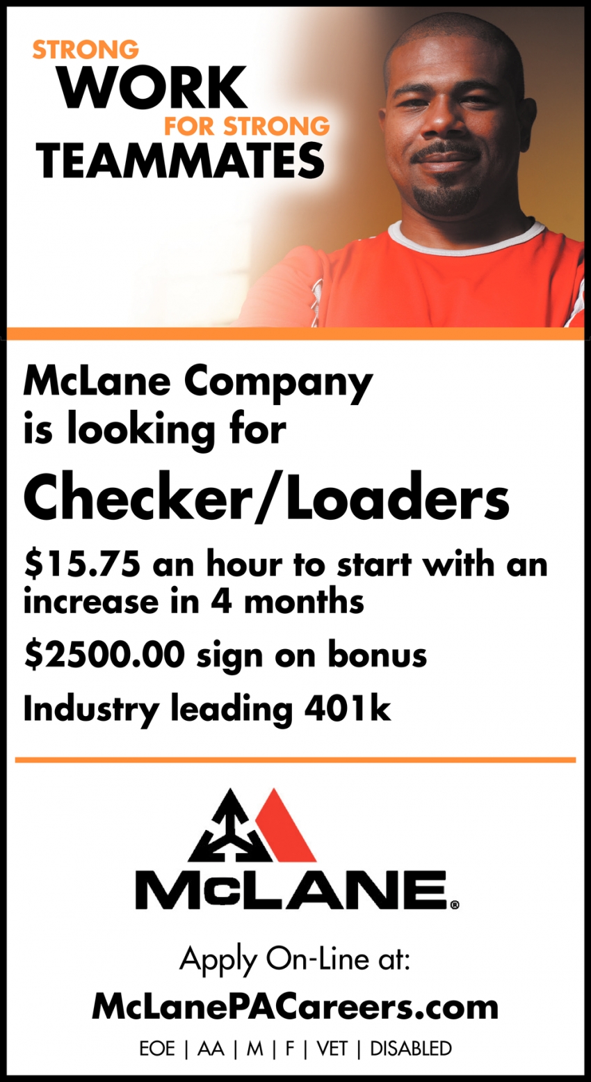 Checker/Loaders, Mclane Co, Jessup, PA