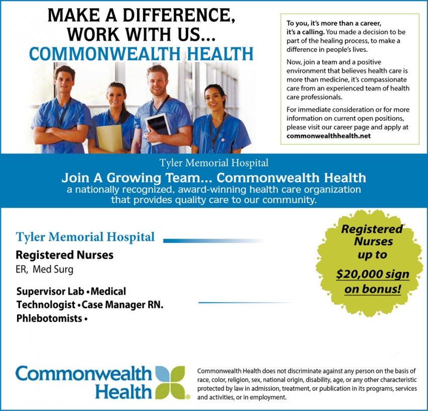 Join A Growing Team Commonwealth Health Commonwealth Health Berwick Pa