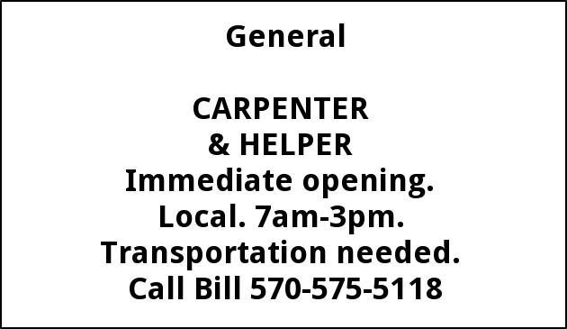Carpenter & Helper