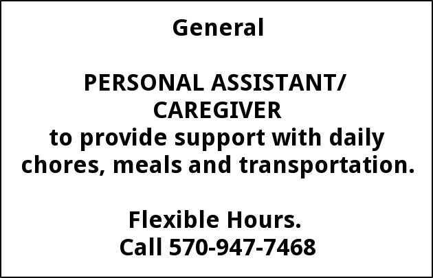 Personal Assistant / Caregiver