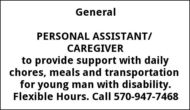 Personnel Assistant/Caregiver