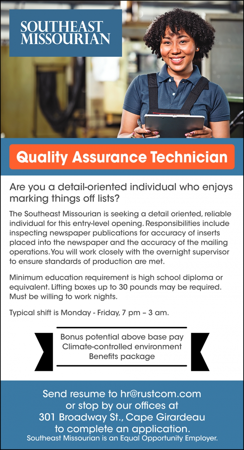 Quality Assurance Technician