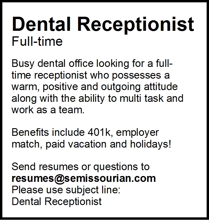 Dental Receptionist