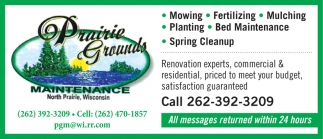 Prairie Grounds Maintenance