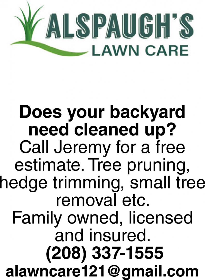 Does Your Backyard Need Cleaned Up?