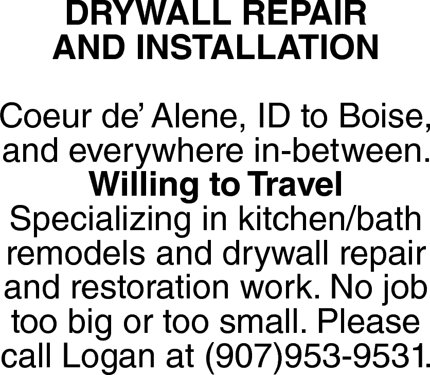 Drywall Repair And Installation