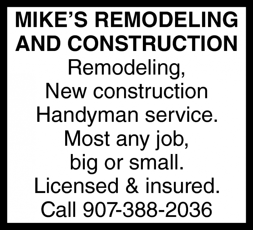 Remodeling & New Construction