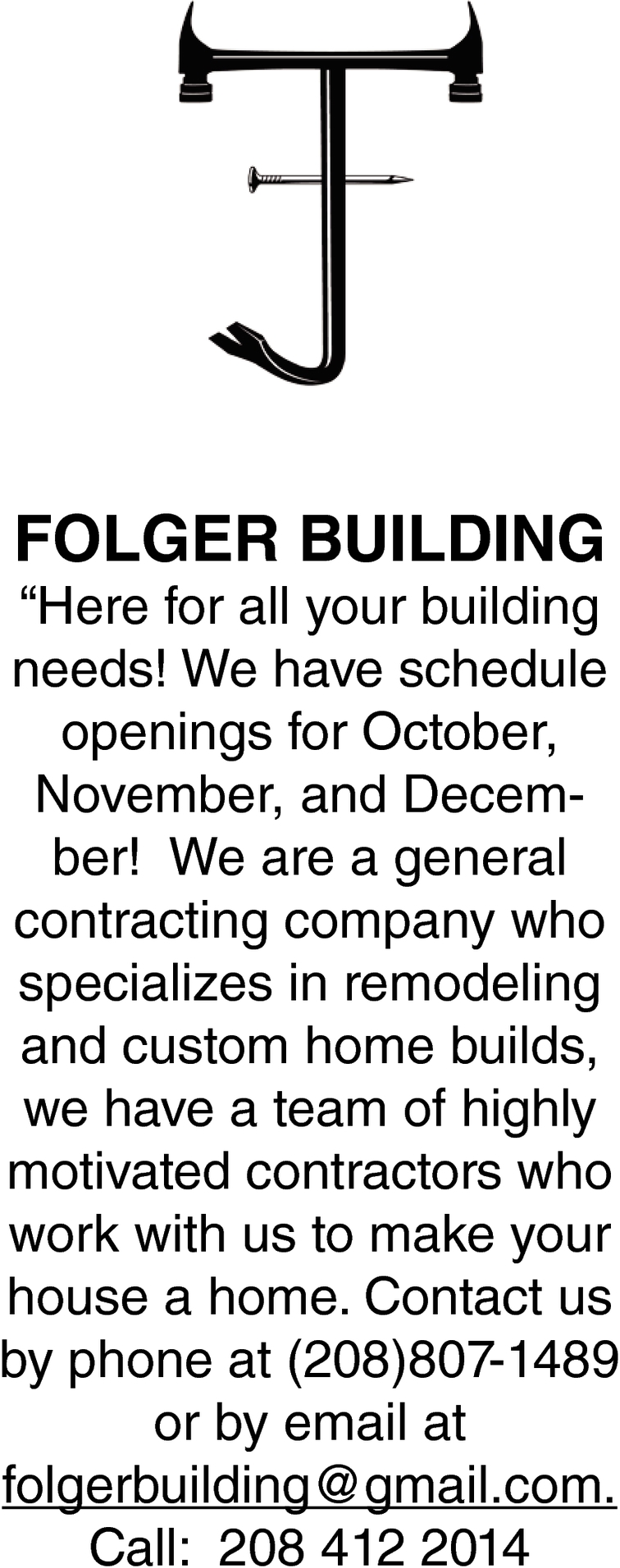 Here for All You Building Needs