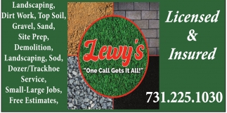 Landscaping, Lewy's Sod
