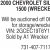 2000 Chevrolet Silverado 1500 (Wrecked)