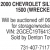 2000 Chevrolet Silverado 1500 (Wrecked)
