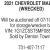 2021 Chevrolet Malibu (Wrecked) Auction