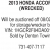 2013 Honda Accord (Wrecked)