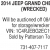 2014 Jeep Grand Cherokee (Wrecked)